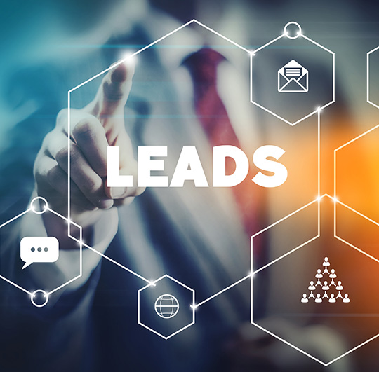 Acquisition of leads on the web